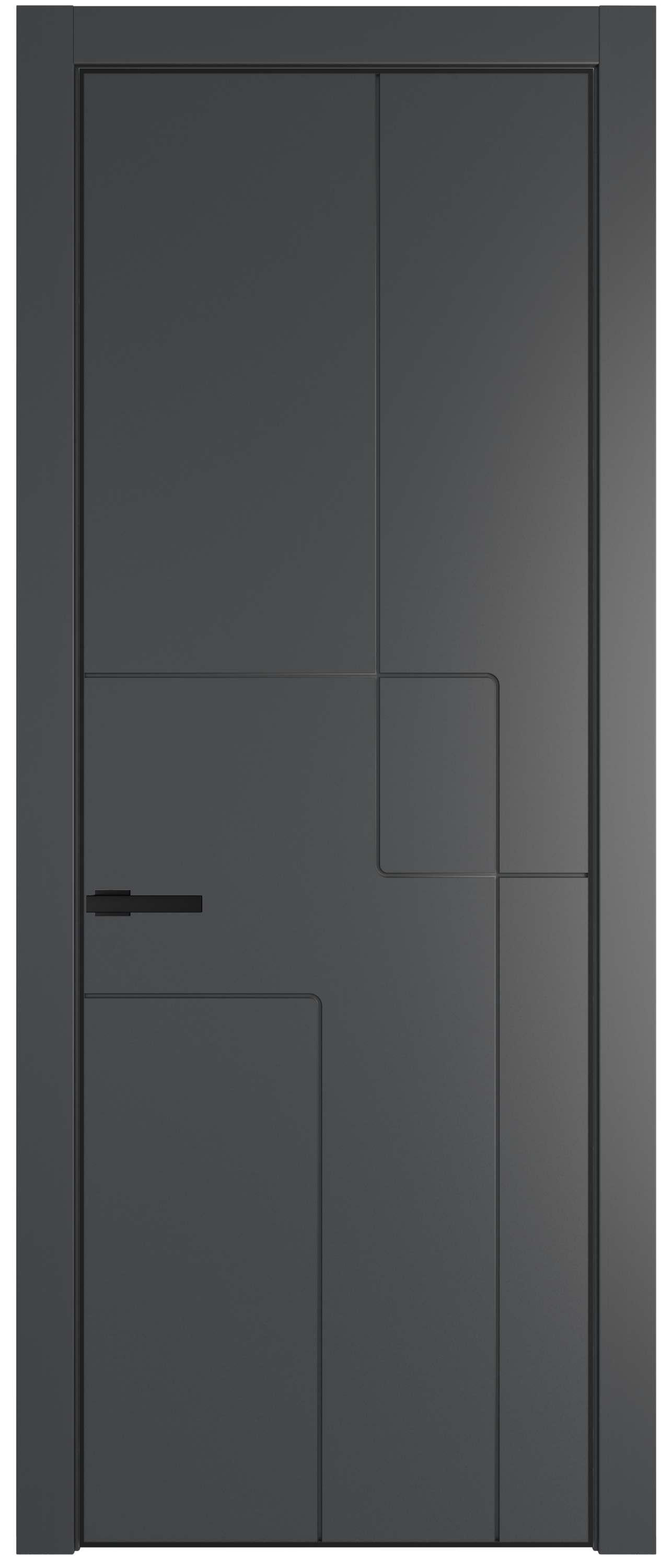 Luxury graphite painted door model 3pa - home furniture and accessories.