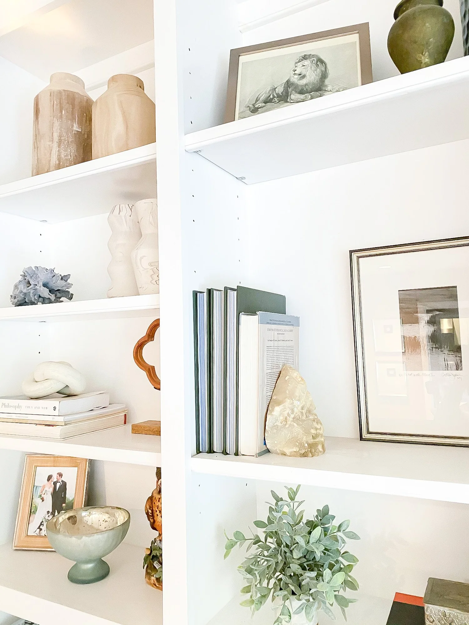 How To Style a Book Case Bookshelf Styling Tips from Click + Love