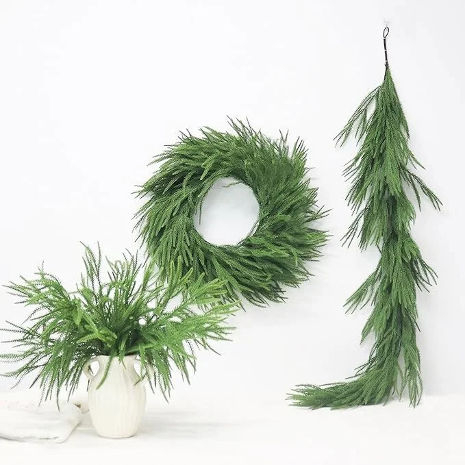 faux wreath set from amazon