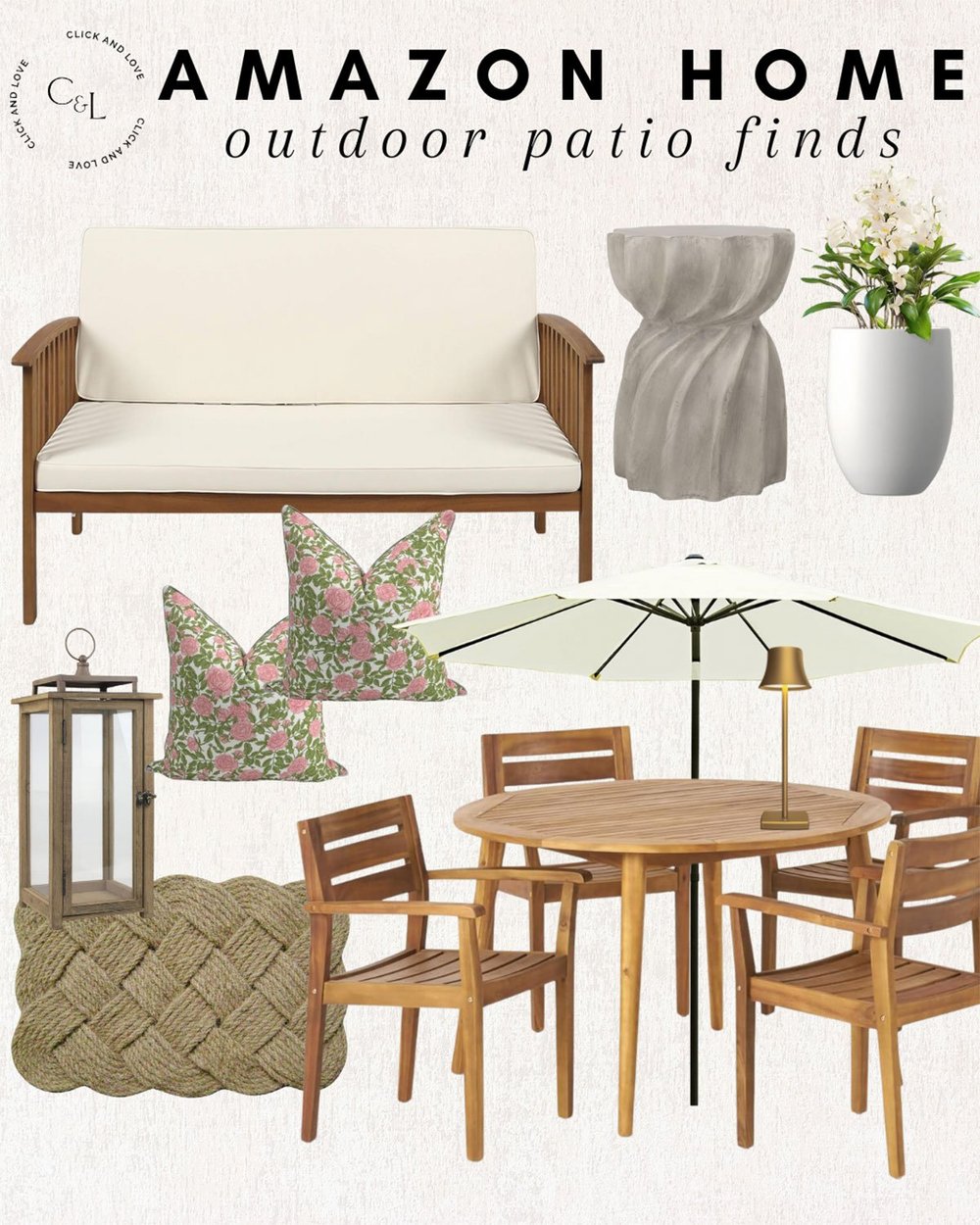 Amazon Outdoor Furniture & Affordable Patio Decor from Click & Love ...