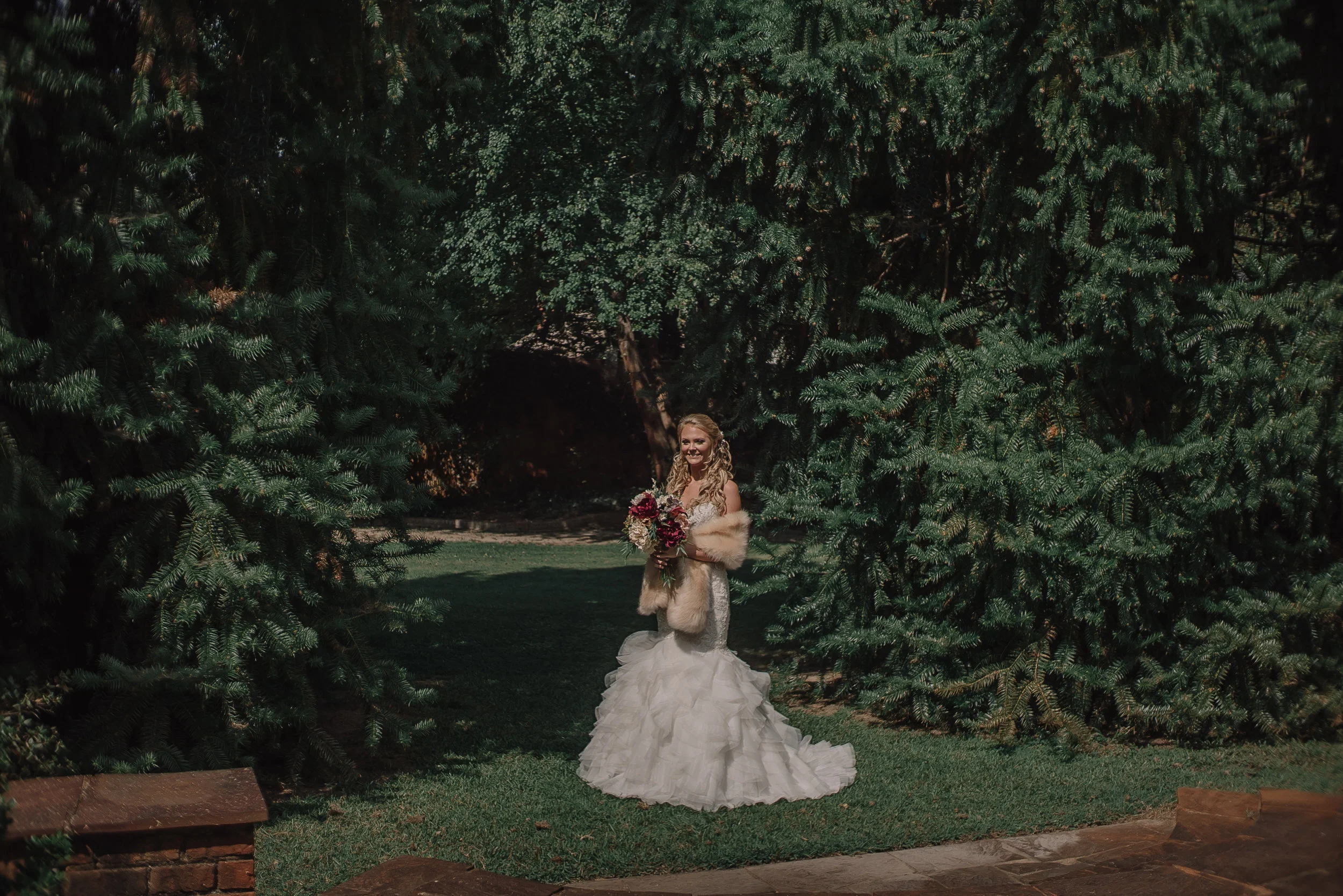 Jonson's Bridal Session at The Leaning Tree in Bailey NC Western