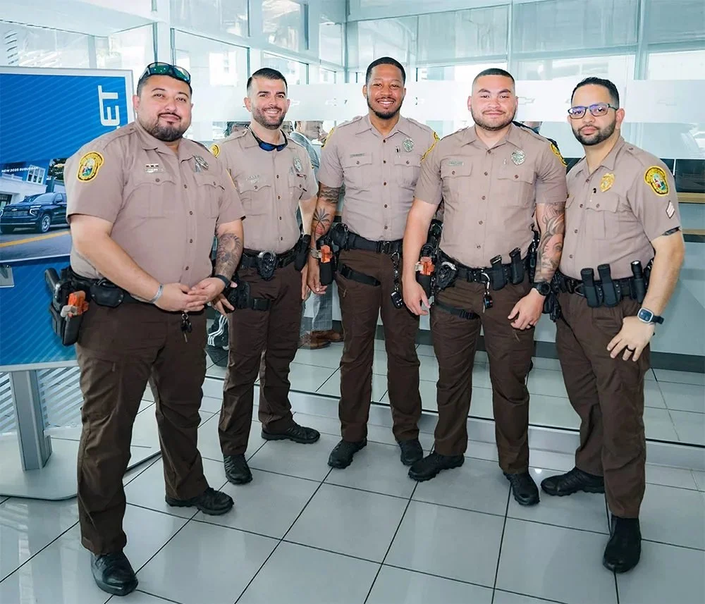 Sheriff's office deputies at a Bomnin scholarship event