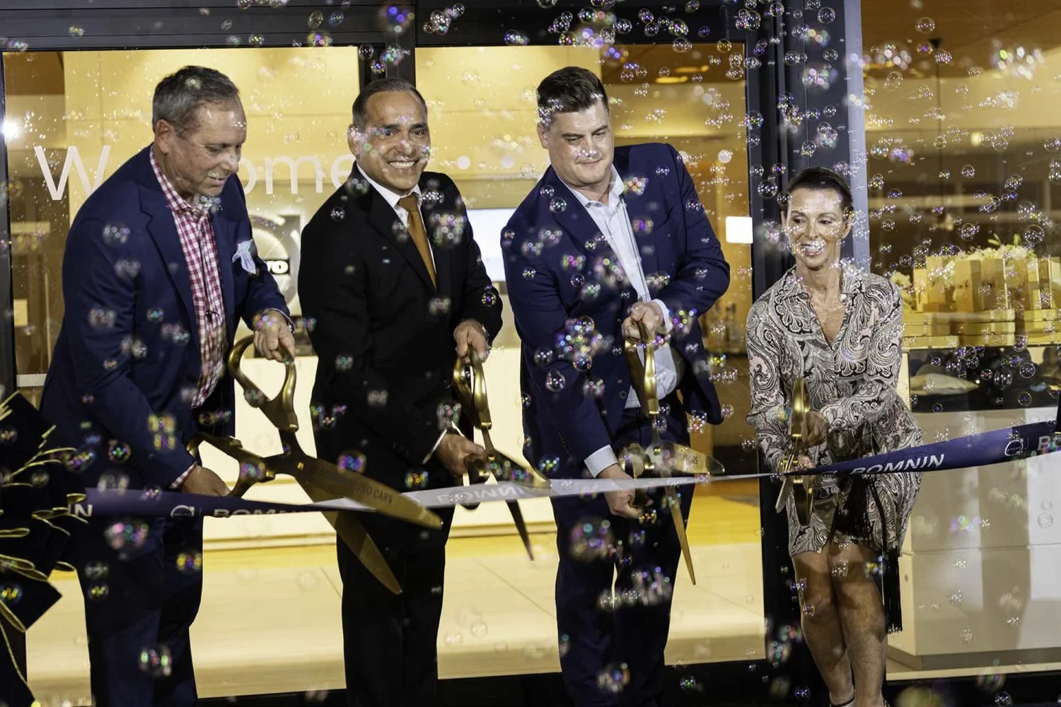 The ribbon cutting at the grand opening of Bomnin Volvo Cars Dadeland