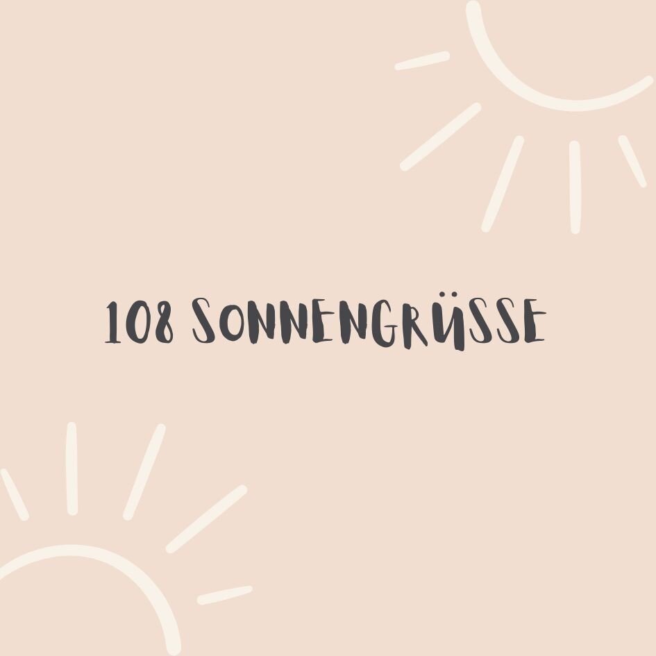 ☀️Einladung zum gemeinsamen Erleben: 108 Sonnengr&uuml;sse☀️⁠
⁠
☀️Am 24. M&auml;rz 2024 um 9 Uhr laden wir dich ein, gemeinsam mit uns eine Reise anzutreten, auf der wir unsere Energien vereinen und 108 Sonnengr&uuml;&szlig;e praktizieren.⁠
⁠
M&ouml;