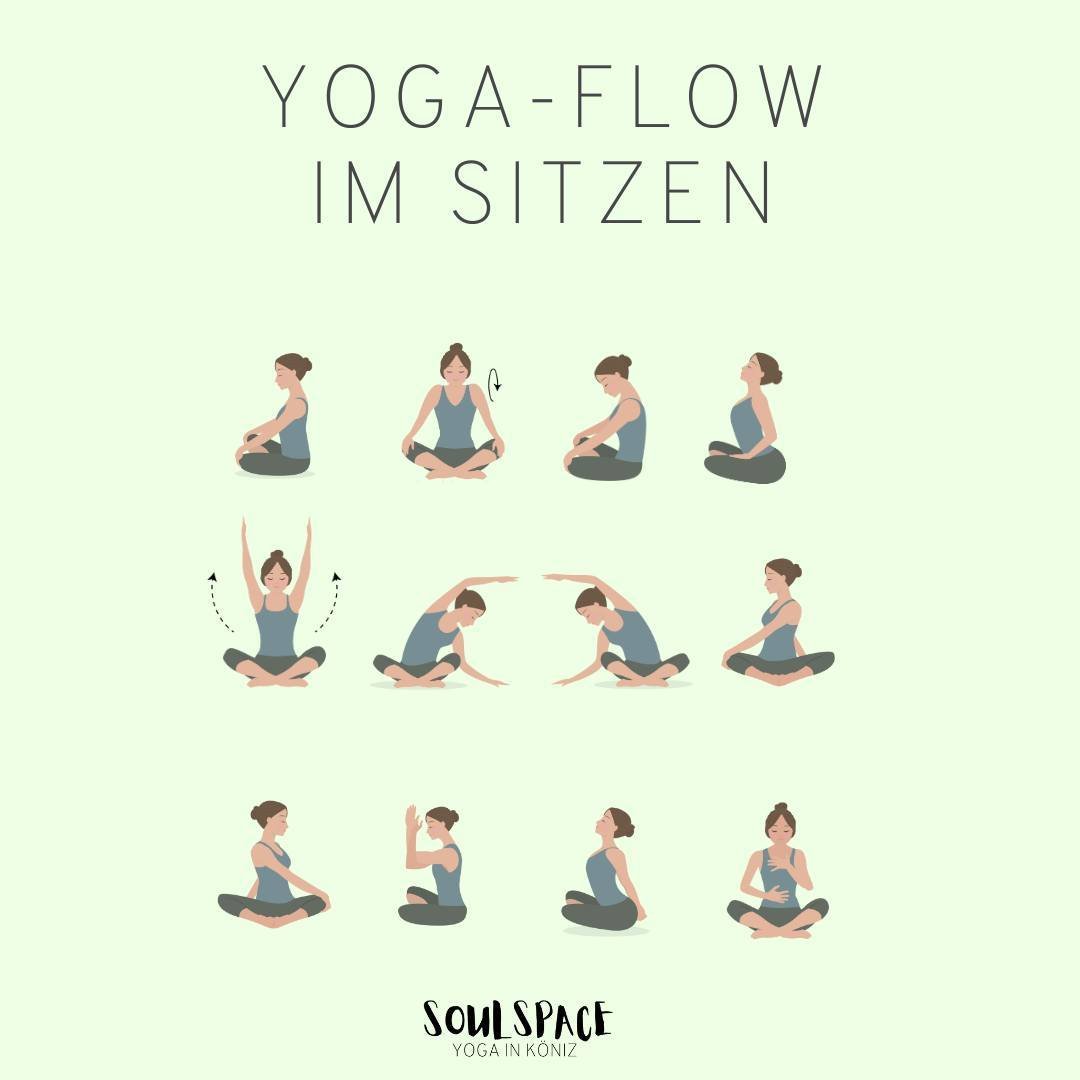 Ihr Lieben,⁠
⁠
hier mal wieder ein Mini-Flow f&uuml;r euch &ndash; perfekt f&uuml;r eine Mini-Auszeit. 🧘 Mein Yoga-Flow im Sitzen eignet sich hervorragend f&uuml;r zuhause wie auch im Office. 🏠🏢 Egal, wo ihr gerade seid, Bewegung geht immer. 💪 Me