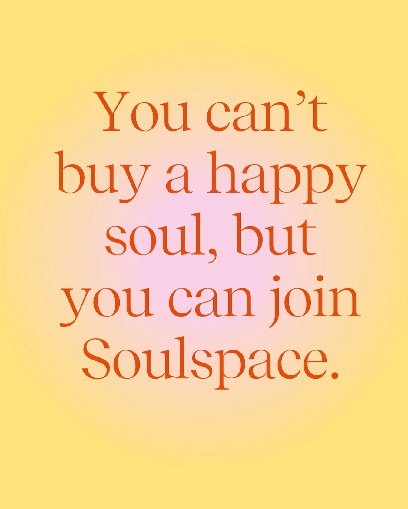 You can&rsquo;t buy a happy soul &ndash;
aber du kannst ihr Raum geben. ⭐️

Soulspace ist genau daf&uuml;r da:
F&uuml;r Bewegung, die dich st&auml;rkt. 💪
F&uuml;r Yoga, das dich dehnt, mobilisiert und geschmeidig h&auml;lt &ndash; innen wie aussen. 