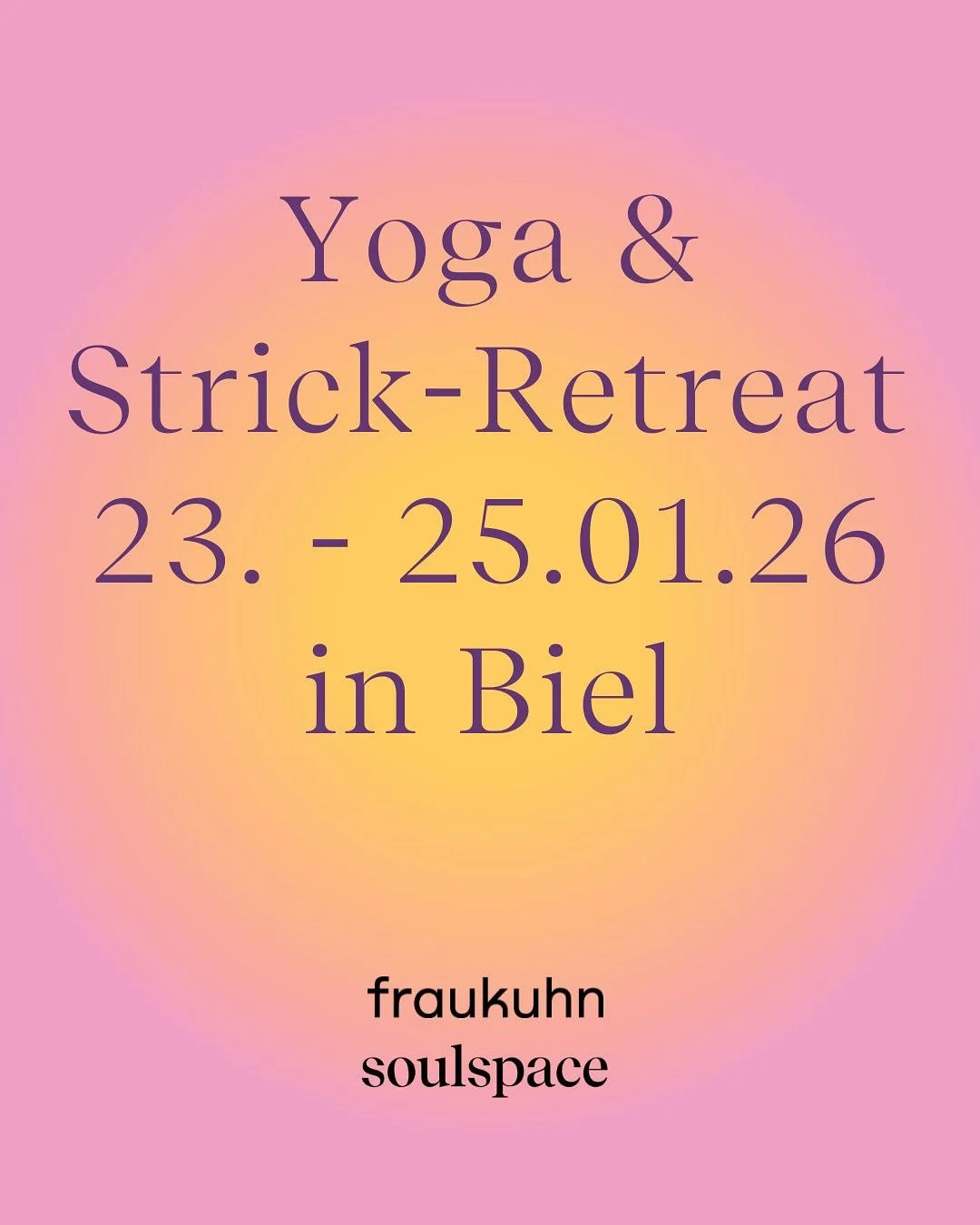 Gönn dir eine kreative Auszeit in der Villa Lindenegg in Biel.
Yoga, Stricken und kulinarischer Genuss verbinden sich zu einem Wochenende voller Bewegung, Inspiration und Gemeinschaft.
Yoga hier, Stricken da, ein Apéro dort, ein feines