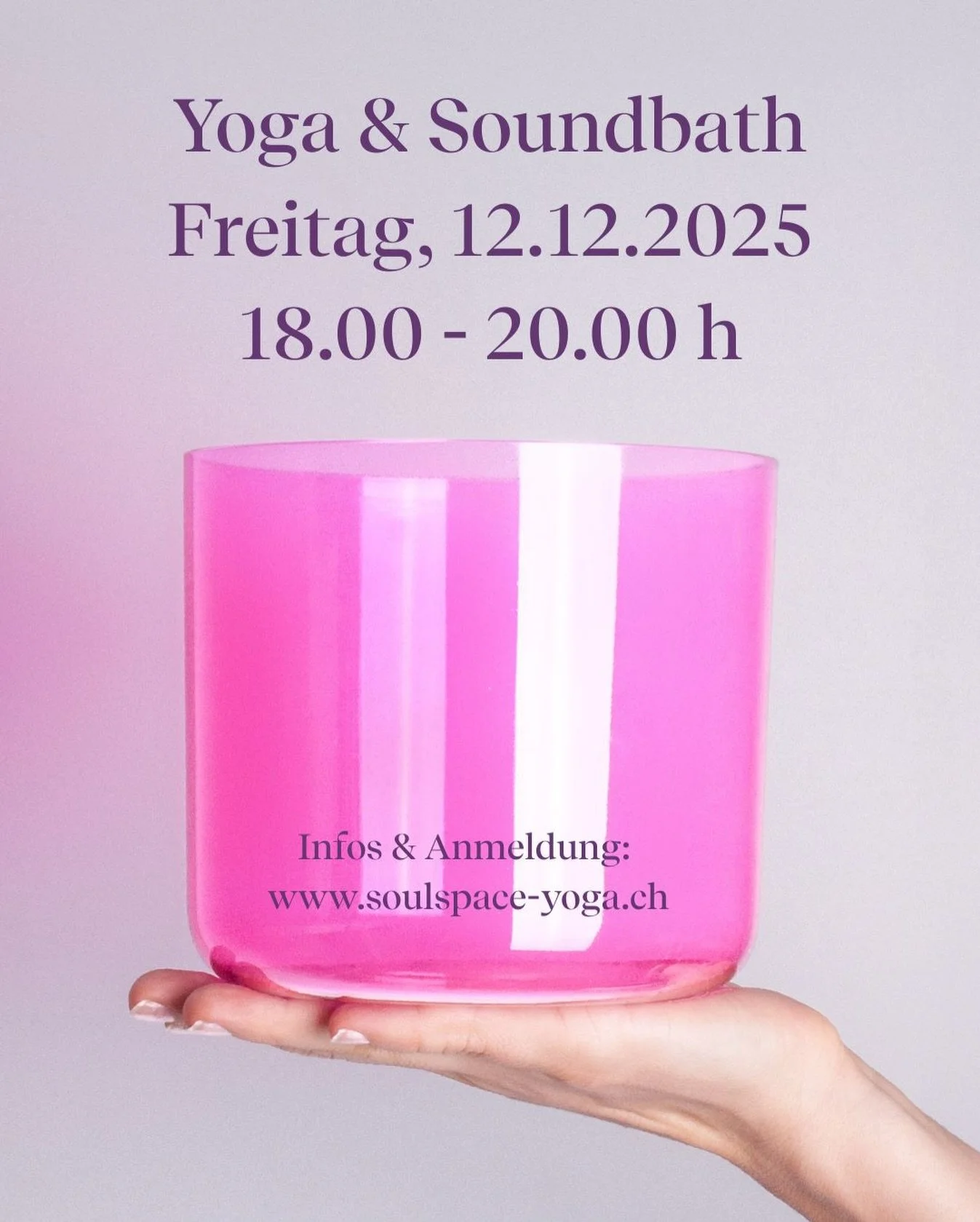 Acho, abefahre, Energie tanke. No zw&ouml;i mau das Jahr im Soulspace: Yoga und Soundbath. 🙏

12.12. und 18.12. - jetzt Platz sichern. ⚡️

Anmeldung Website, Link in Bio oder PN.

Love &amp; Sound ⭐️💖