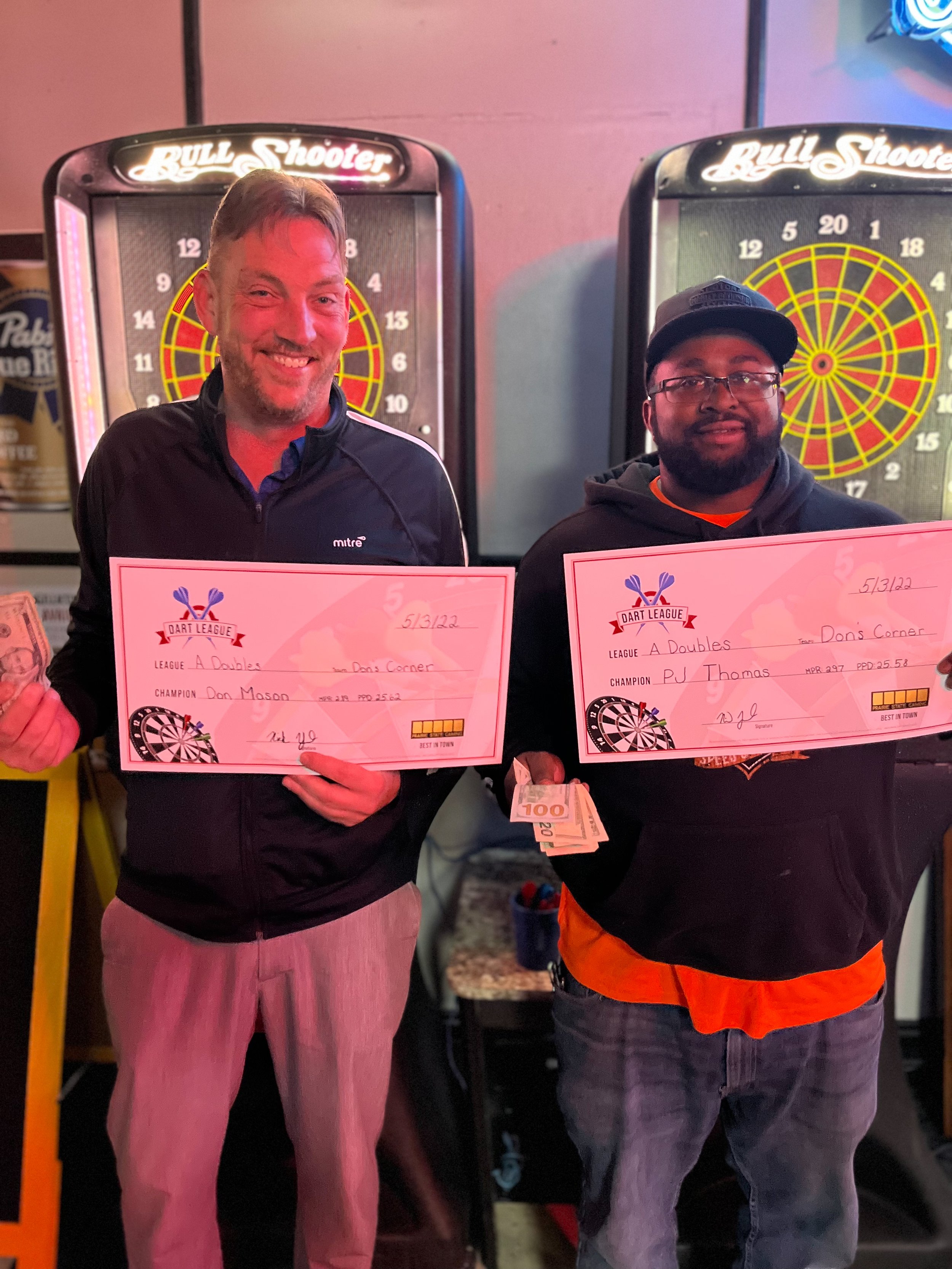 Don Mason and PJ Thomas - Sunday A doubles champions