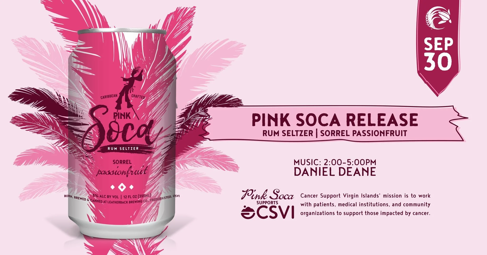 Leatherback Pink Soca Release Party STX