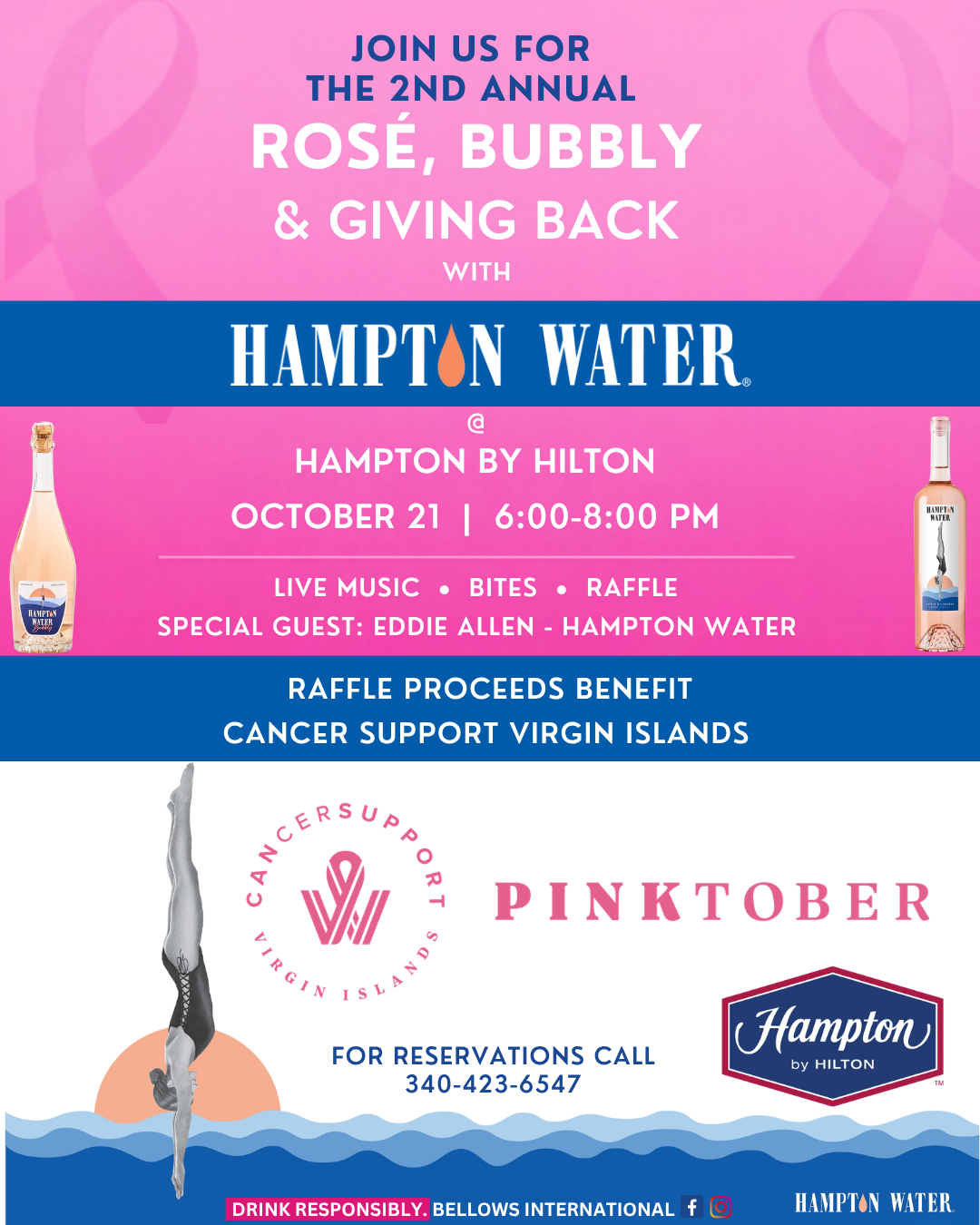 Second Annual Rose, Bubbly &amp; Giving Back // Hampton by Hilton