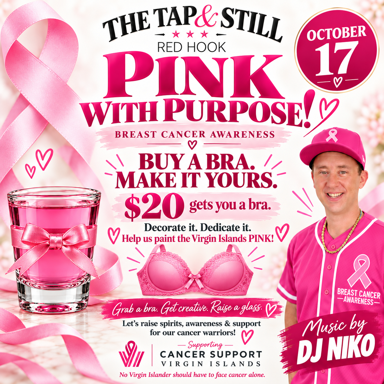 PINK with Purpose // The Tap &amp; Still Red Hook