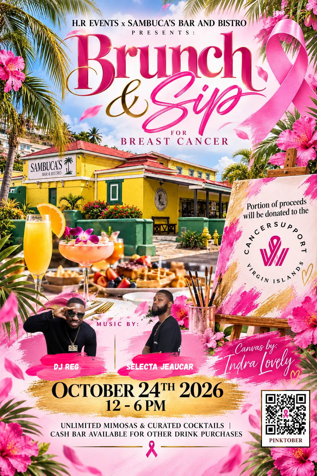Brunch &amp; Sip for Breast Cancer // H.R. Events and Sambuca's