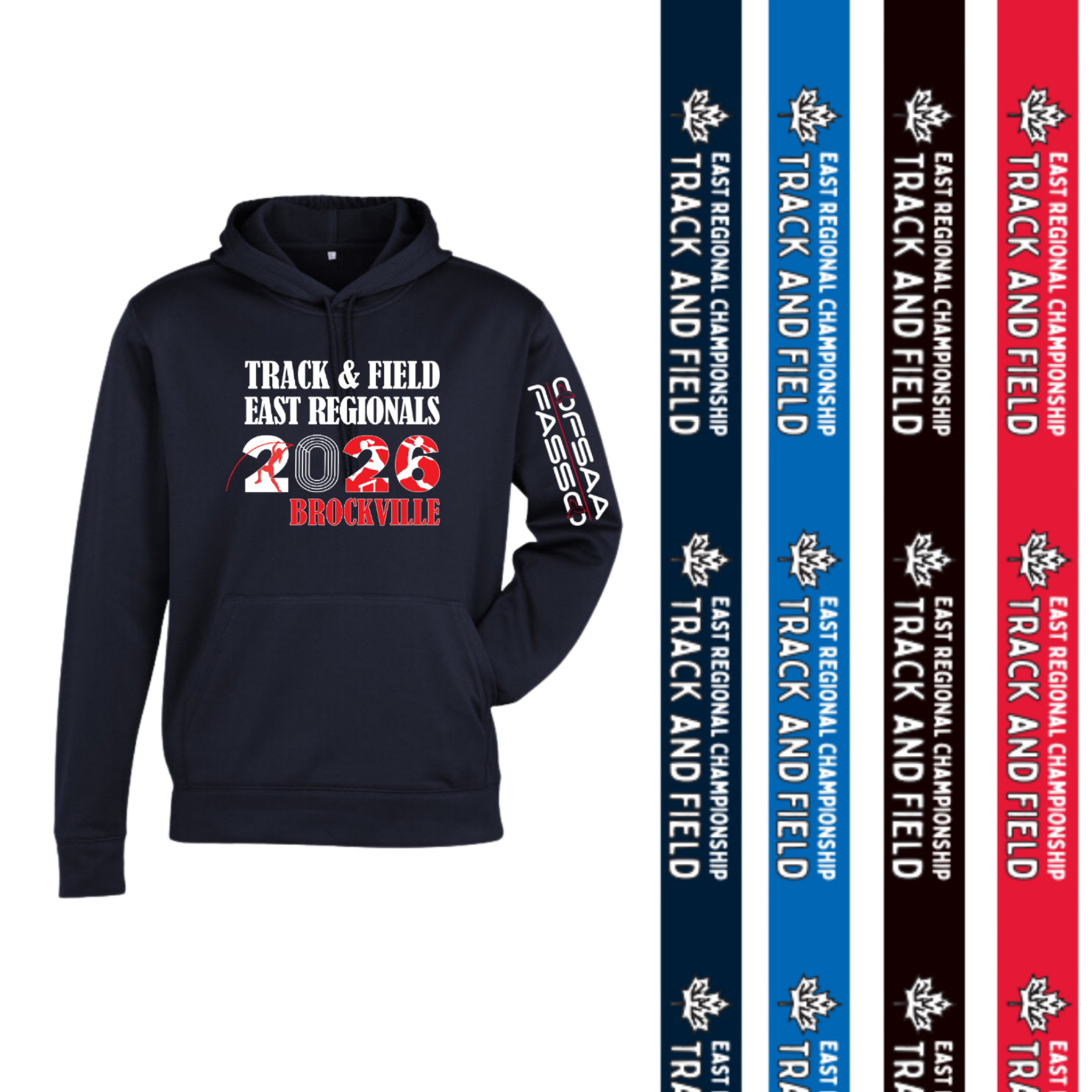 BUNDLE East Regional Track & Field Hoodies 2026 & Lanyard