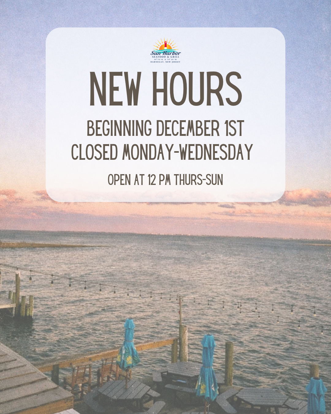 *CLOSED MON-WED*