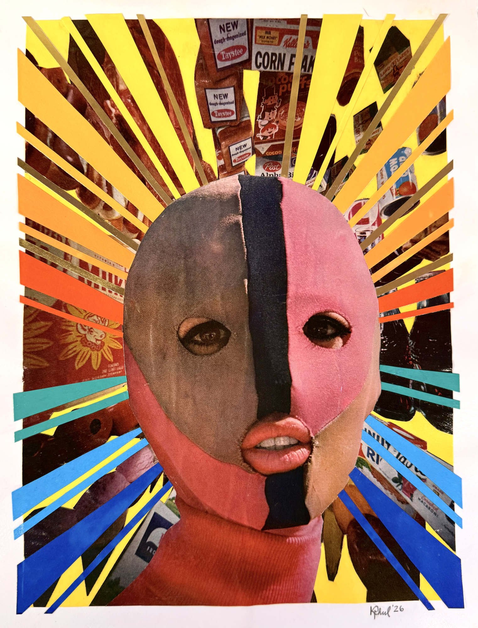"The Queen of Consumerism." Collage. 2026.