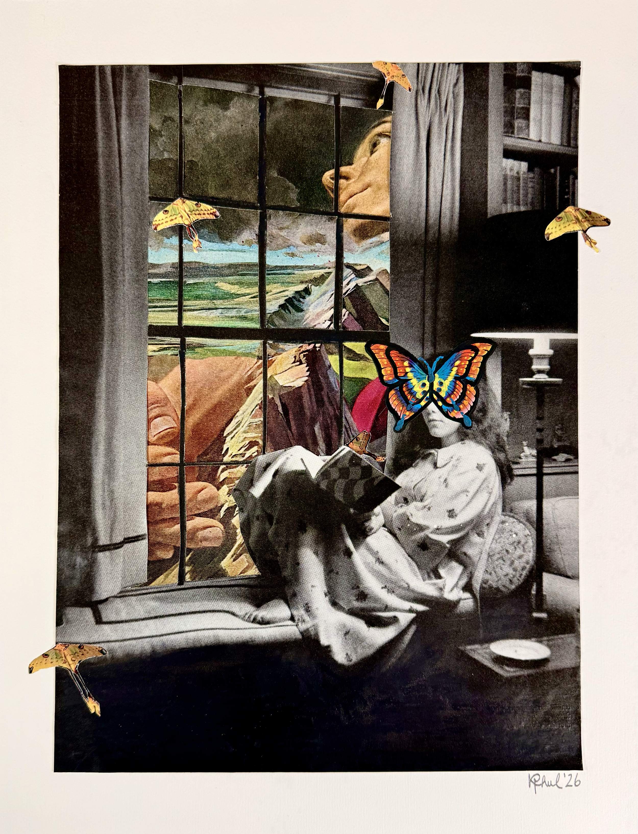 "Hyperaphantasia Dreams." Collage on Paper. 2026.