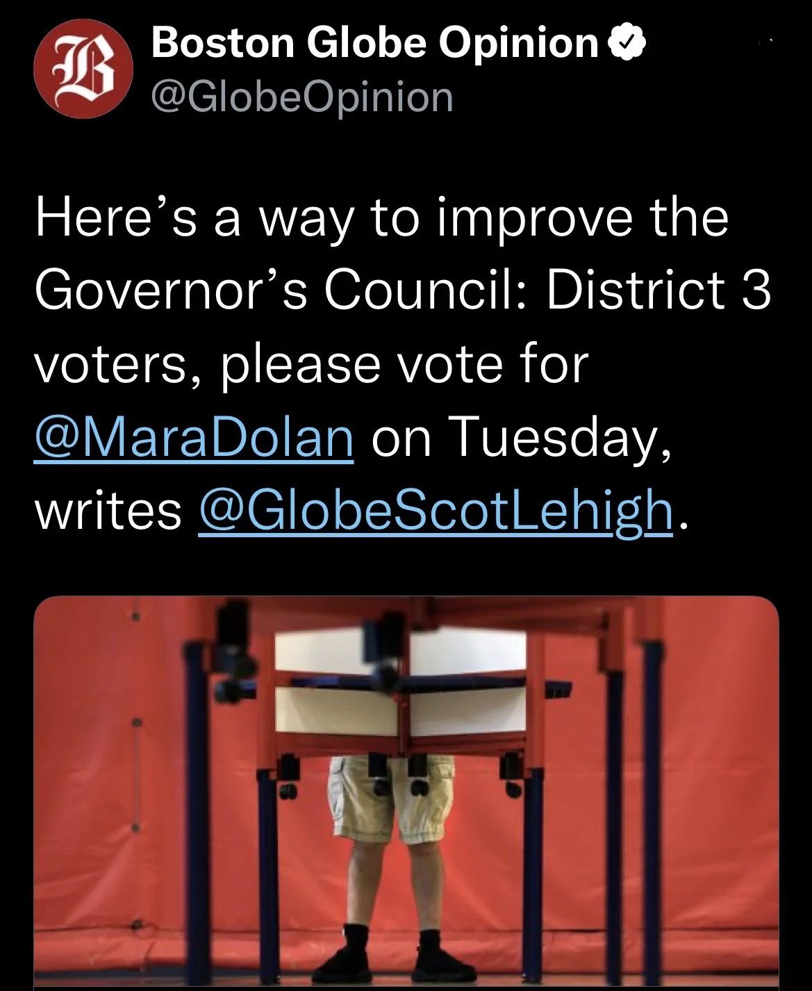 Boston Globe's Scot Lehigh: Voters Can Do the Entire State A Favor By Voting for Mara Dolan