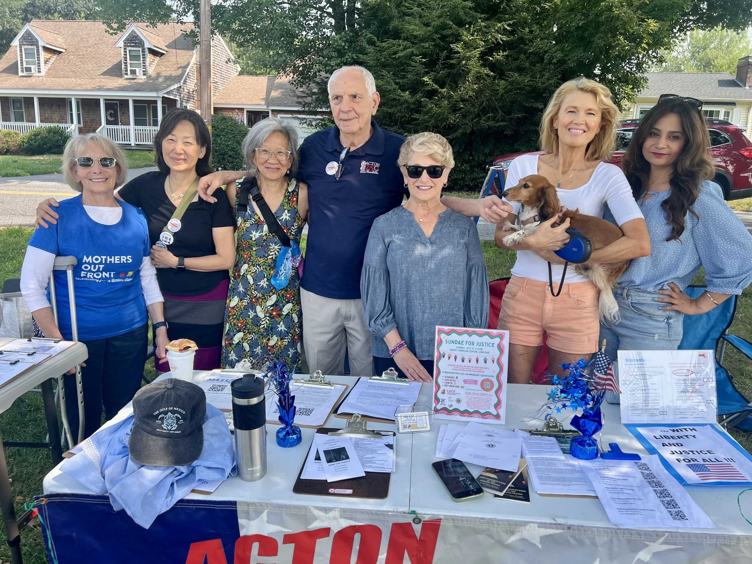 Mara with supporters