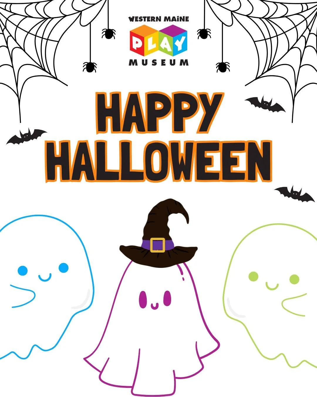 🎃 Happy Halloween from the Western Maine Play Museum! 👻

The museum has been filled with giggles, costumes, and a little spooky fun this week! 🧡
Whether you&rsquo;re trick-or-treating, crafting at home, or exploring something new, we hope your day