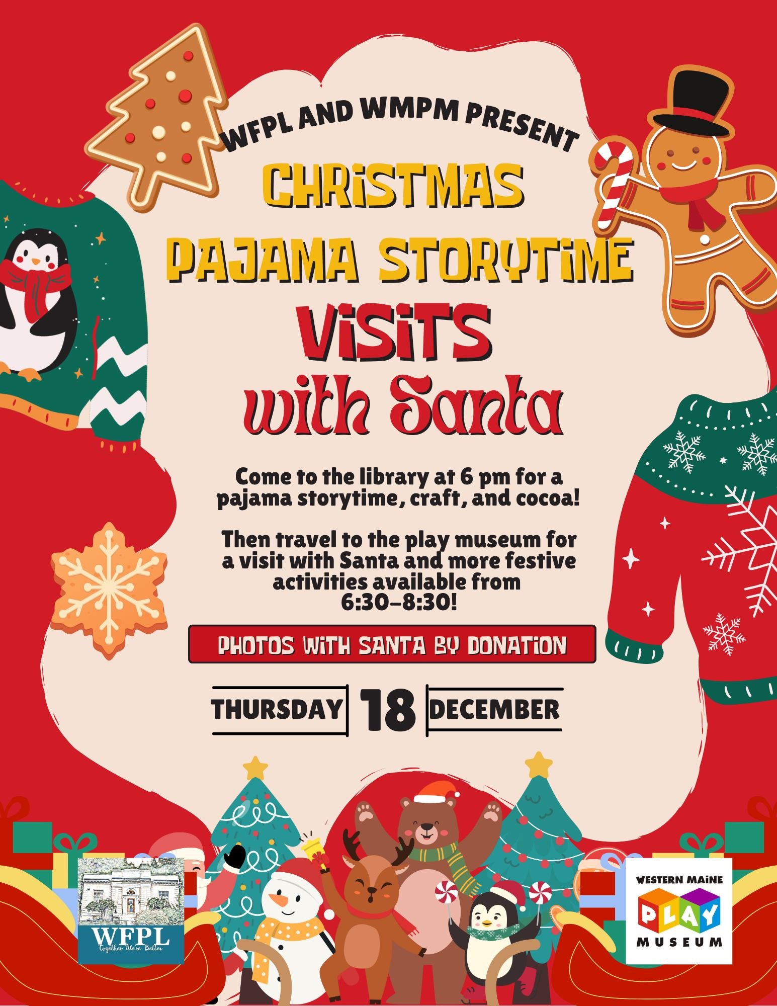 🎄✨ We&rsquo;re so excited to collaborate with the Wilton Library on December 18th! ✨🎄
Join us AFTER the winter-themed story night for a magical evening of holiday fun!

Thursday, December 18th:
📚 Storytime starts at 6pm at the Wilton Free Public L