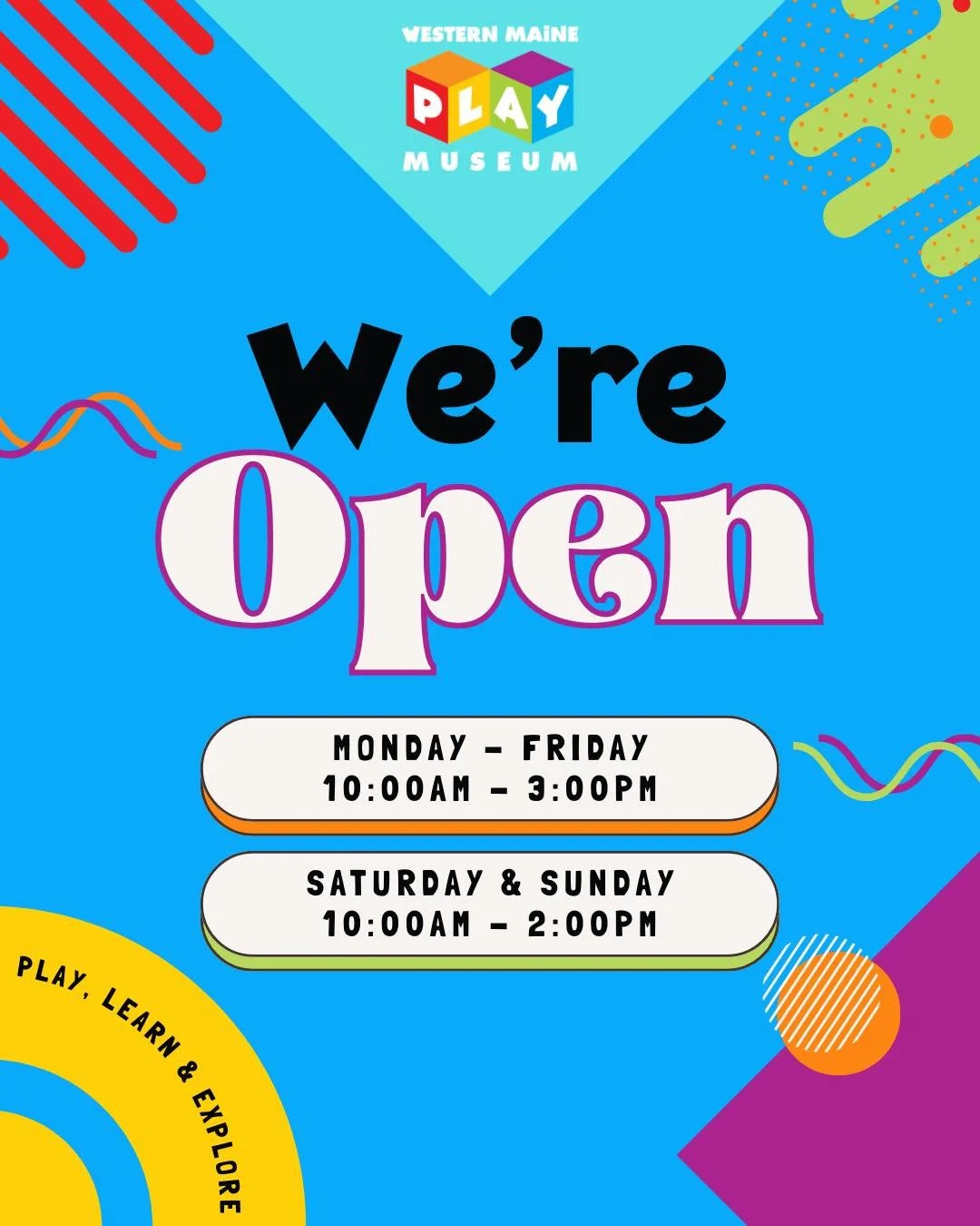 Vacation week called&hellip; and we answered! 📞✨ 
We don&rsquo;t usually open on Mondays&hellip; but vacation week means MORE PLAY! Come explore, imagine, and learn with us; we&rsquo;re OPEN all week for extra fun! 🧡