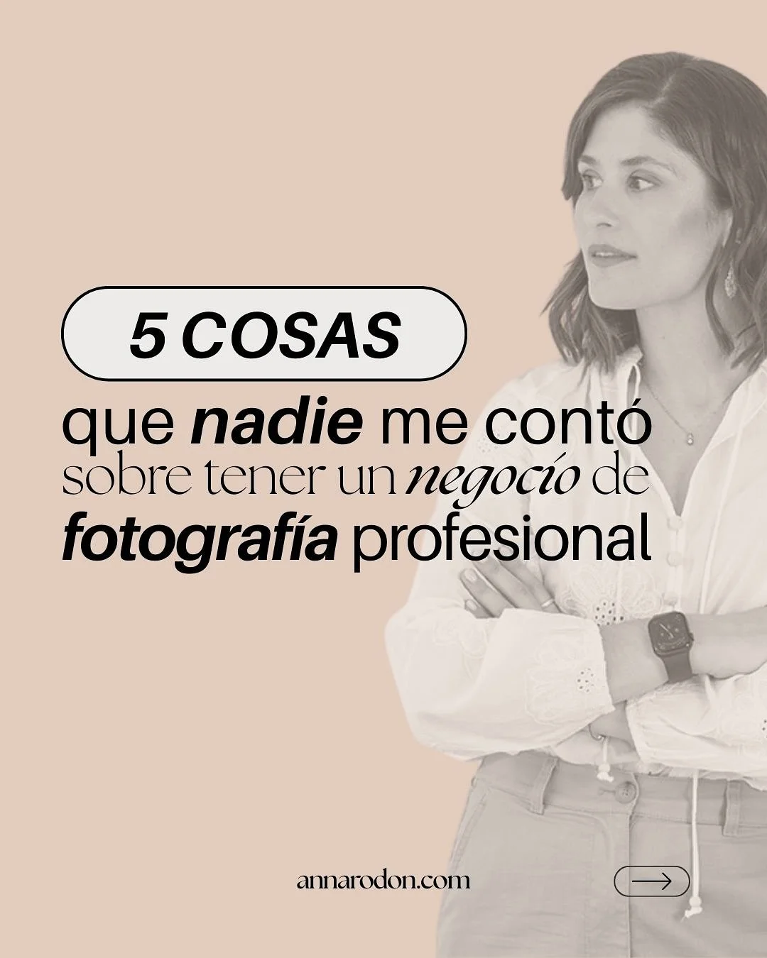 Lo que me hubiera gustado saber al empezar con mi negocio de fotograf&iacute;a 👇

No eran (todo) consejos t&eacute;cnicos, ni trucos de edici&oacute;n.

Eran cosas mucho m&aacute;s profundas, que aprend&iacute; a base de ensayo, error, ca&iacute;das