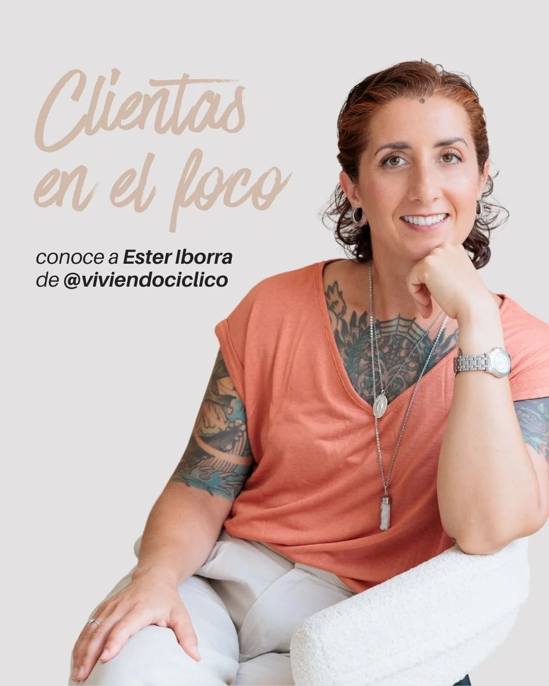 Hoy estrenamos nueva secci&oacute;n: La clienta en el foco 💡, 

un espacio mensual en el que te presento a las verdaderas protagonistas de todo lo que hago: VOSOTRAS.

Emprendedoras que han confiado en m&iacute; para acompa&ntilde;arlas a construir 