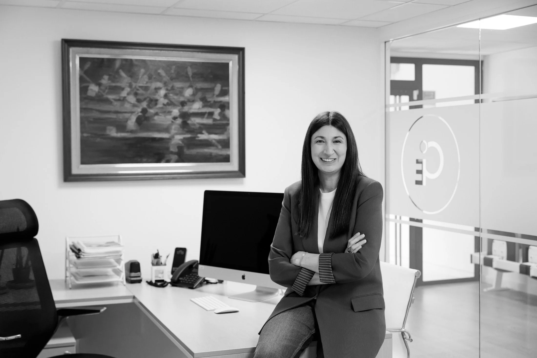fotografía corporativa directora general empresa en Barcelona