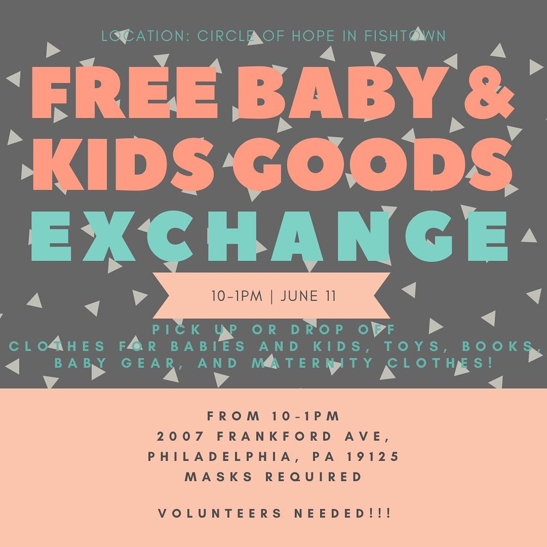 Coming up this month @ 2007 Frankford Ave! Let me know if you are interested in volunteering! Send me your email and availability for Friday and Saturday.