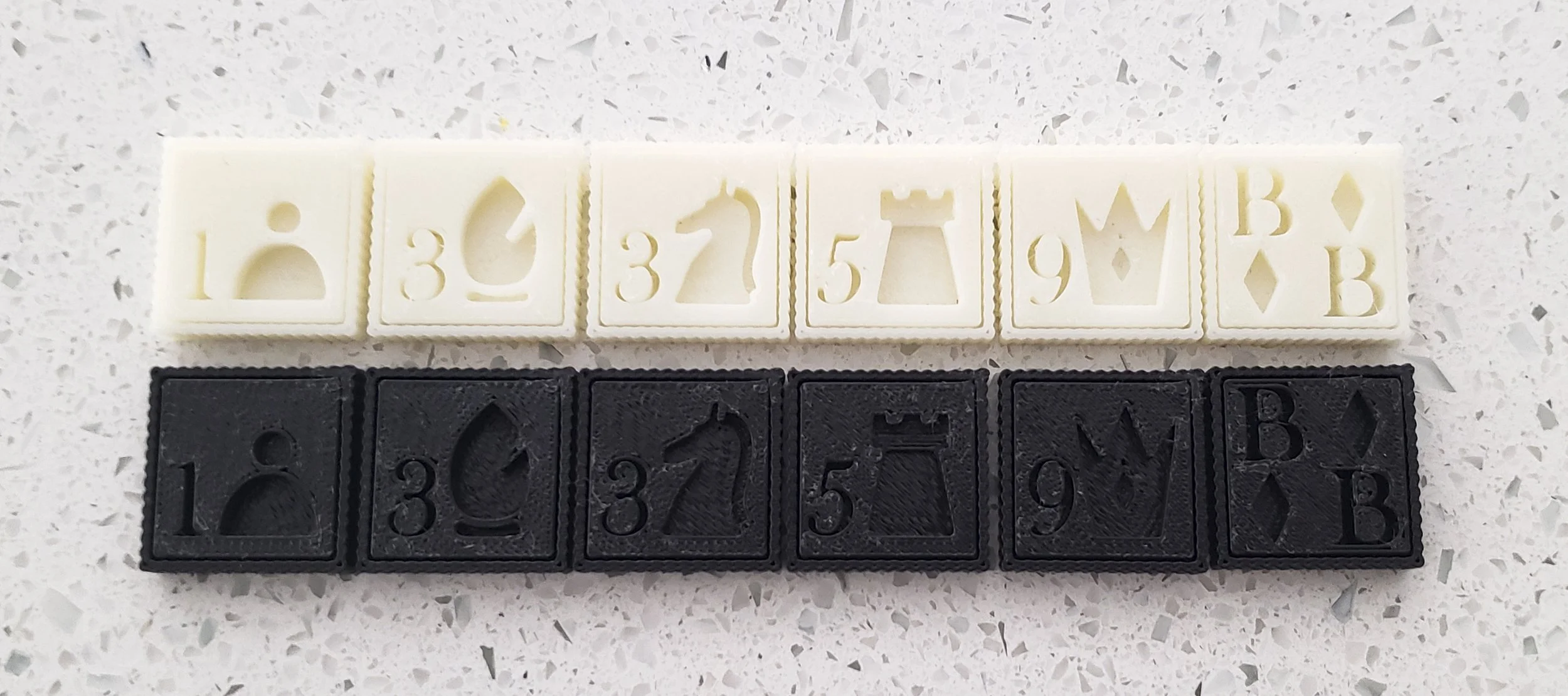 Like postage stamps, the pieces have a cent value, which corresponds to the relative piece value, and perforated edges