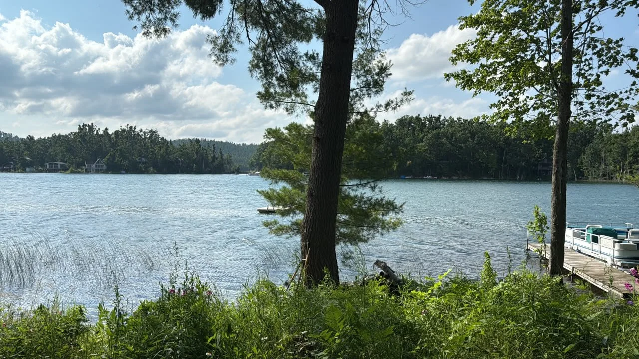 I love the water. So grateful to be at our family cabin spending time with my sister and dad. I don&rsquo;t mind working when I get to listen to the water lapping on the beach and the wind rustling the birch leaves. 

It&rsquo;s a beautiful sunny day