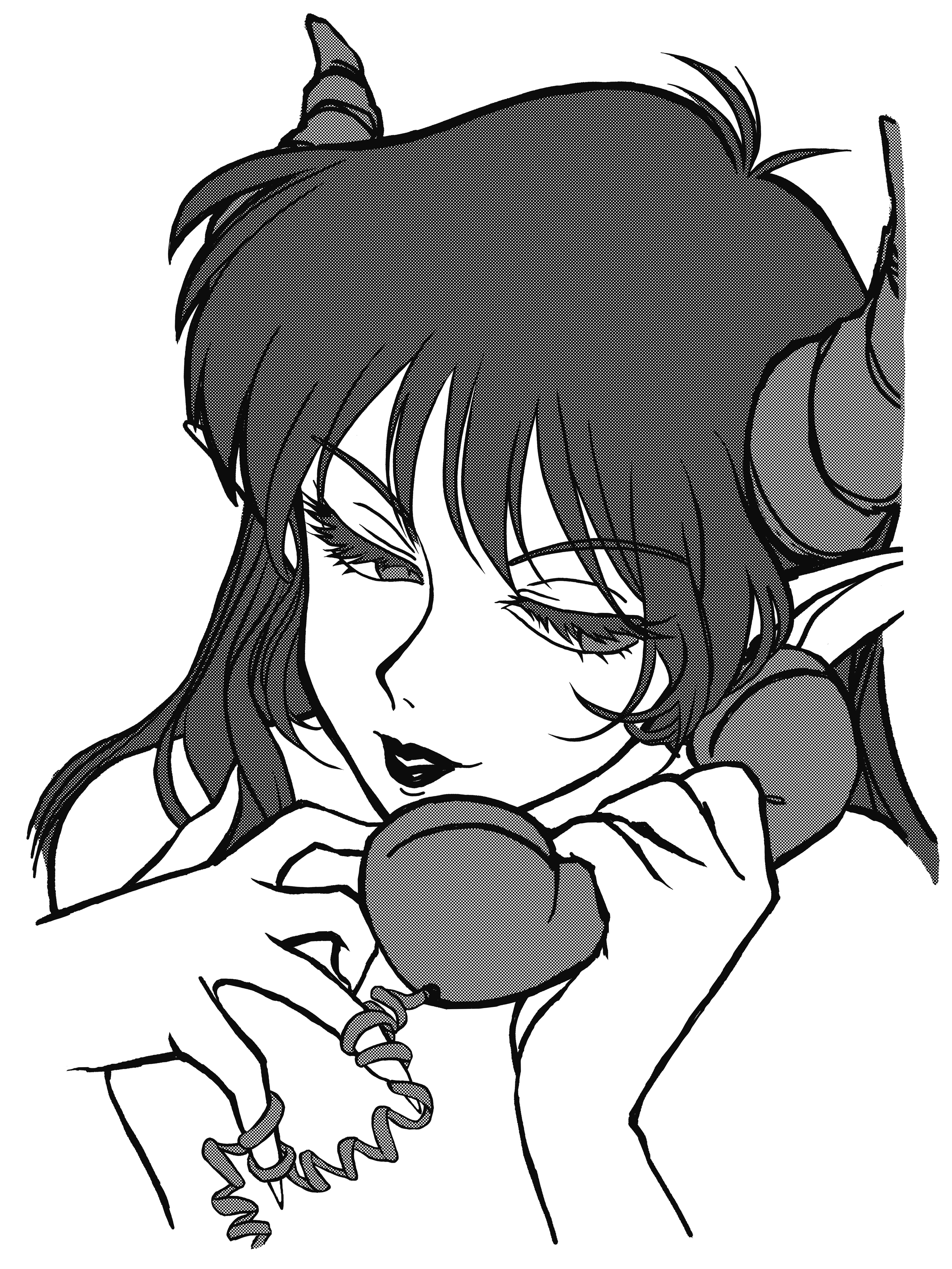 Hotline Shirt Design (Digital: ClipStudio Paint)