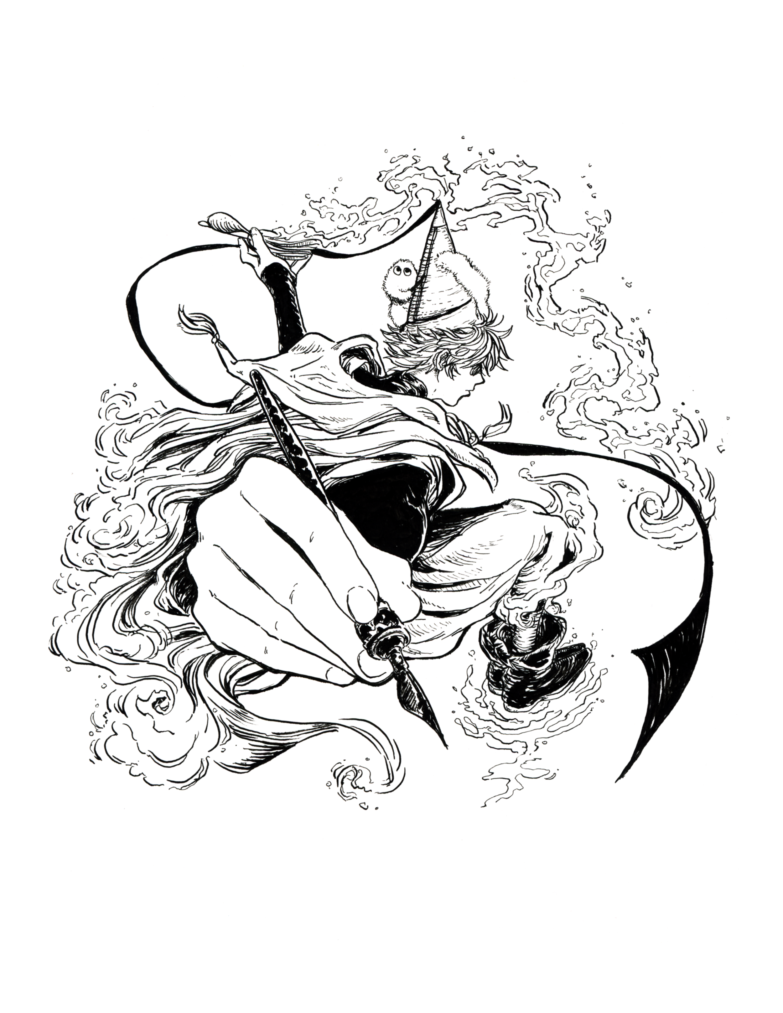 Qifrey-Witch Hat Atelier (Traditional: Ink)