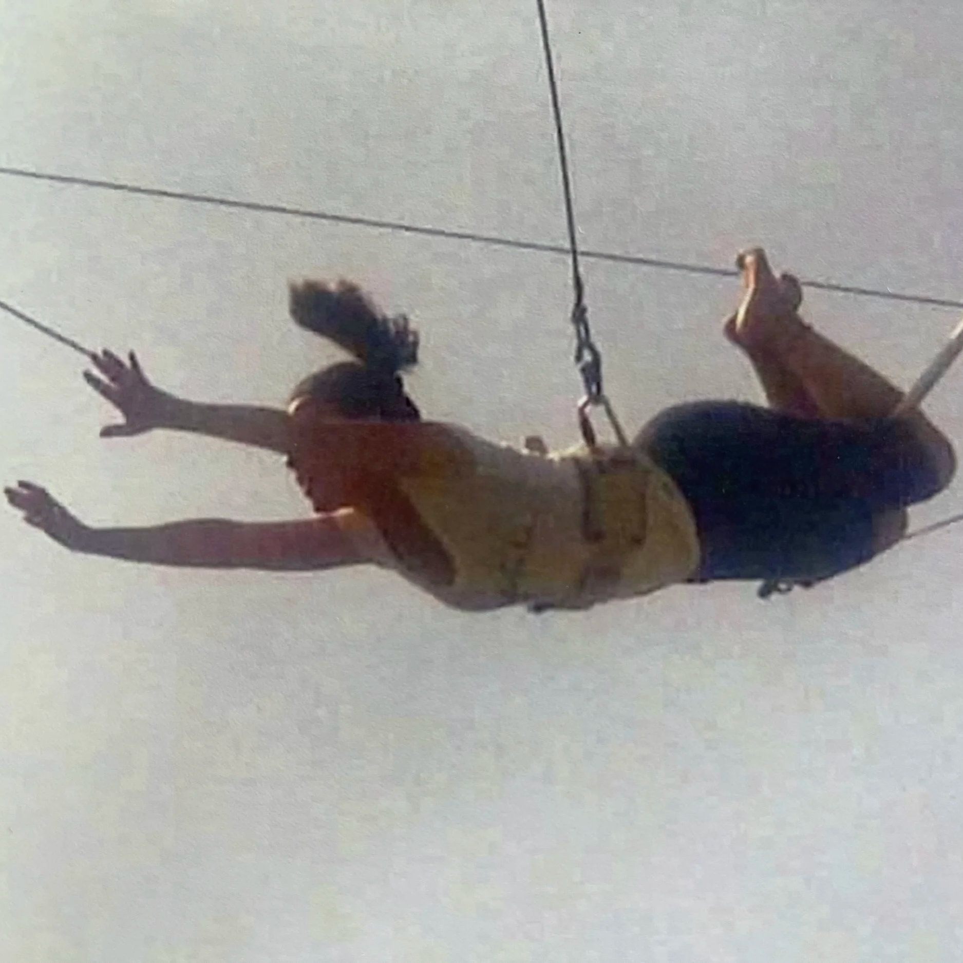          Flying on a trapeze