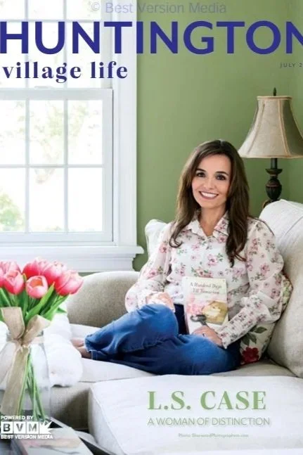 Posing for Huntington Village Life magazine