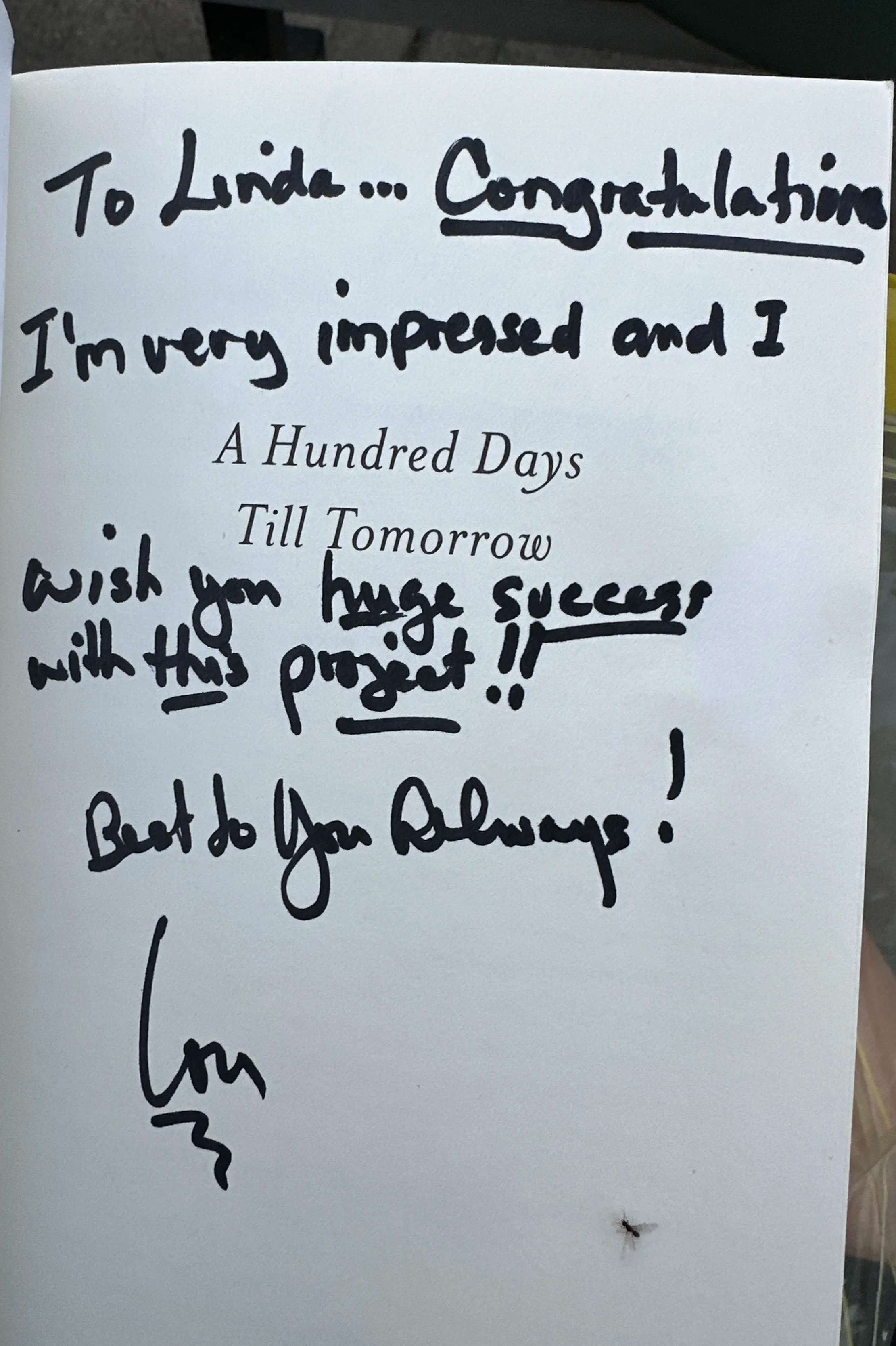Thanks for the support, Lou Gramm!