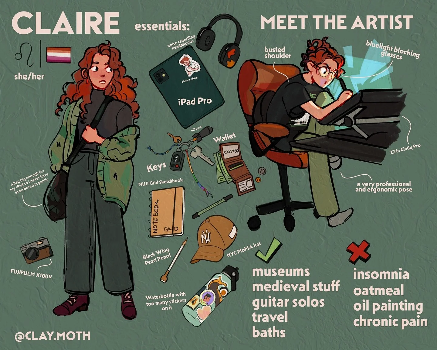 Not Pictured: a Diet Coke and my beat up old Mazda named Andy 

It&rsquo;s been a minute since I&rsquo;ve done one of these! There&rsquo;s a few more of you than the last time, so I thought I&rsquo;d introduce myself a little. I&rsquo;m Claire, an an