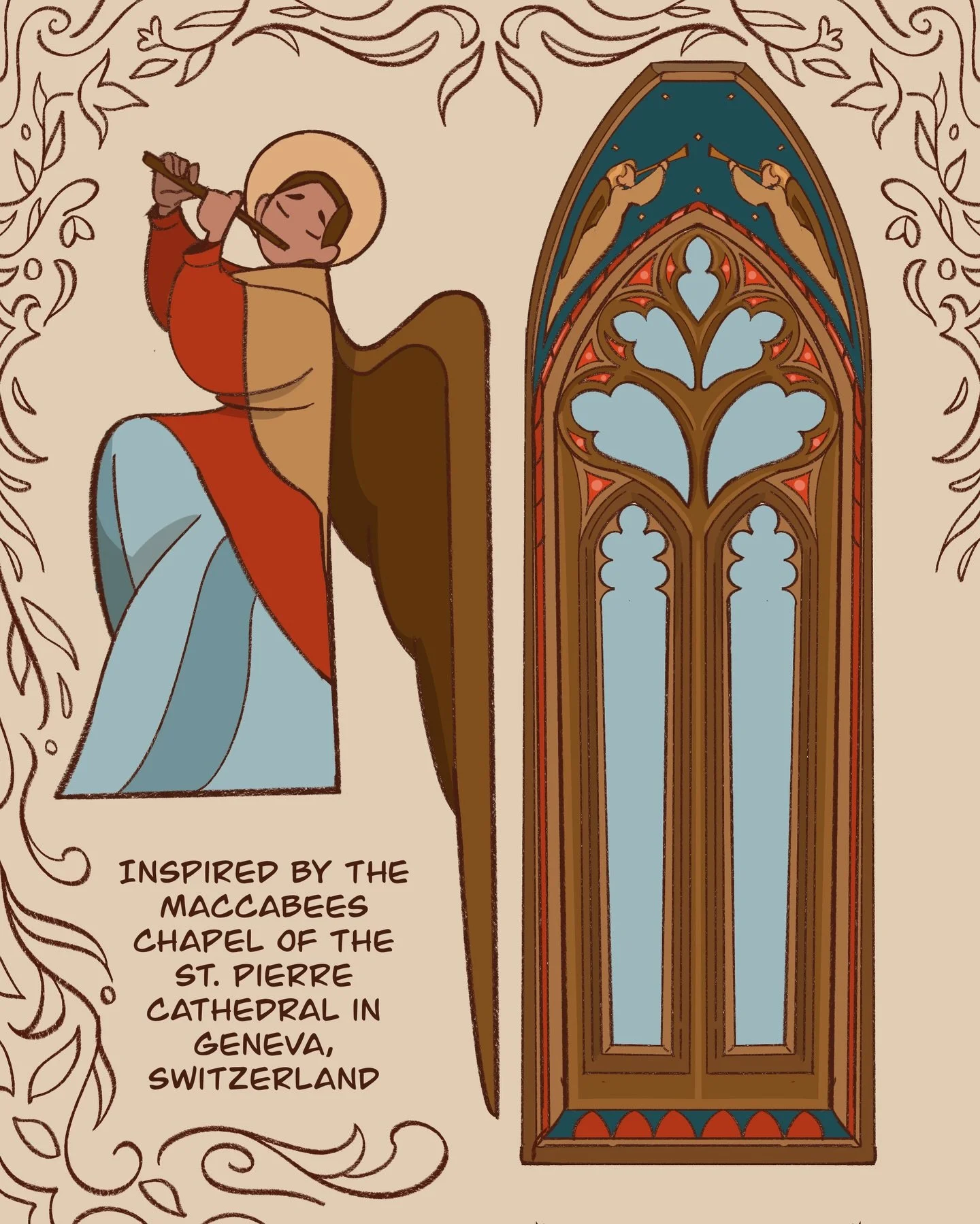 Little studies and doodles from this last week k. I love to do a gothic window, it&rsquo;s been too long since I&rsquo;ve forced myself to draw them. Comic and world building updates coming soon! 

Also tomadachi life is endless entertainment for me 