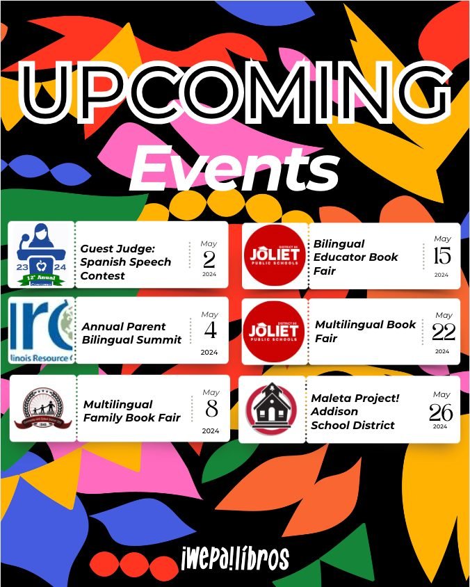 Check out our jam-packed month of May! 🎉

We got a lineup of exciting events coming your way! Stay tuned for some #wepa content! 📚🎉