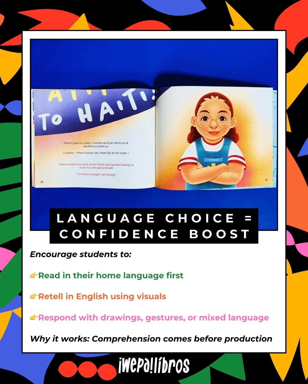 Thursday Tip #1: Language Choice = Confidence Boost 📚

Letting students choose their language isn&rsquo;t &ldquo;cheating&rdquo; - it&rsquo;s scaffolding.
Encourage students to:

👉Read in their home language first

👉Retell in English using visuals
