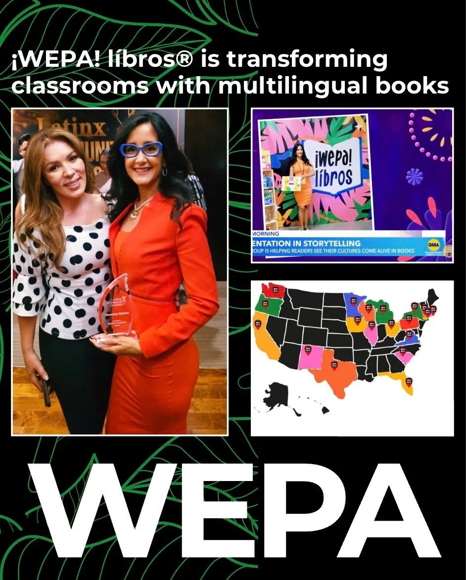 See how schools and libraries across 19 states are transforming learning through language, culture, and joyful access to books for students. 🌎📚

At &iexcl;WEPA! l&iacute;bros&reg;, we partner with educators and communities who believe every child d