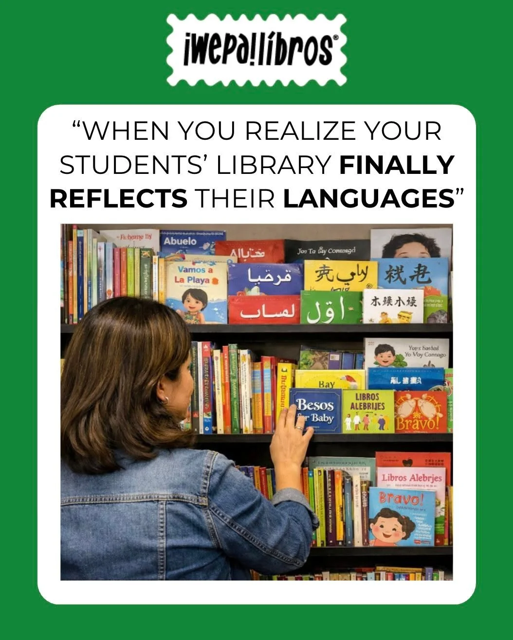 &ldquo;When you realize your students&rsquo; library finally reflects their languages 😍📚&rdquo;

Follow us for more tips, laughs, and resources for multilingual classrooms!

#MultilingualEducation #BilingualClassroom #LanguageDiversity #InclusiveLi
