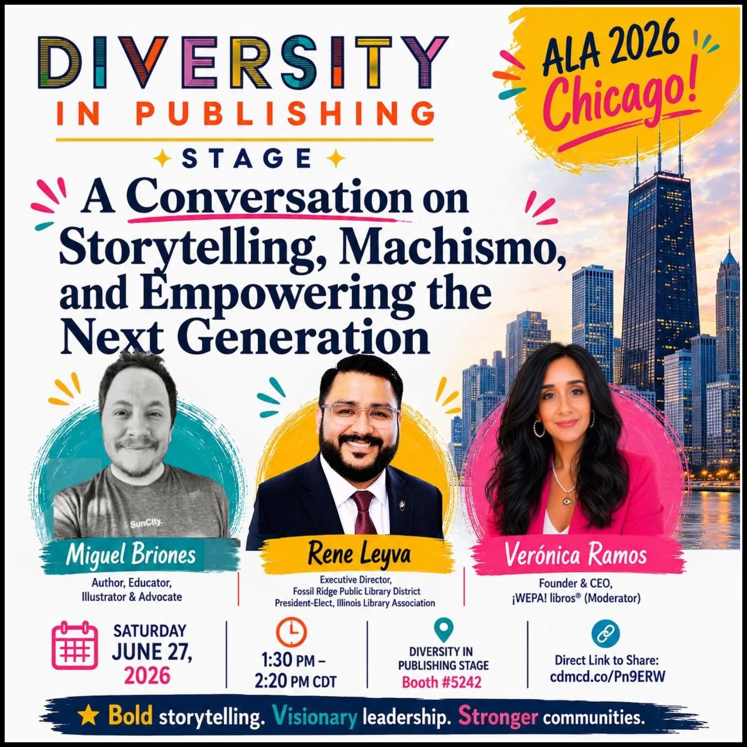 🎤 We&rsquo;re taking the stage at #alaac26 @americanlibraryassociation !

We&rsquo;re honored to be presenting:

A Conversation on Storytelling, Machismo, and Empowering the Next Generation

Join us as we explore how stories help shape identity, spa