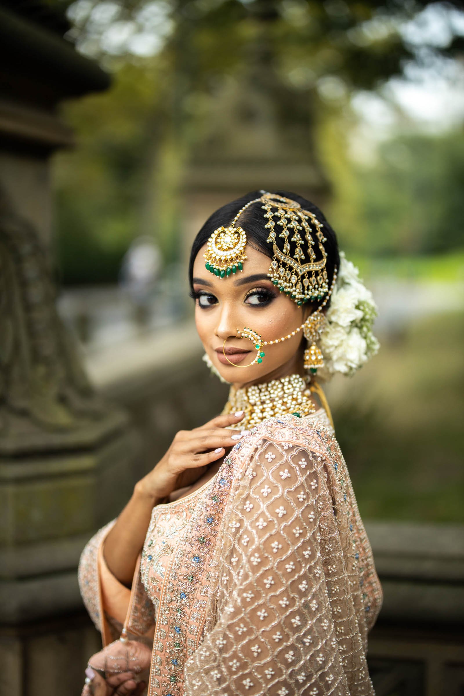 Image may contain: 1 person, standing | Bengali bridal makeup, Bridal  hairstyle indian wedding, Indian hairstyles