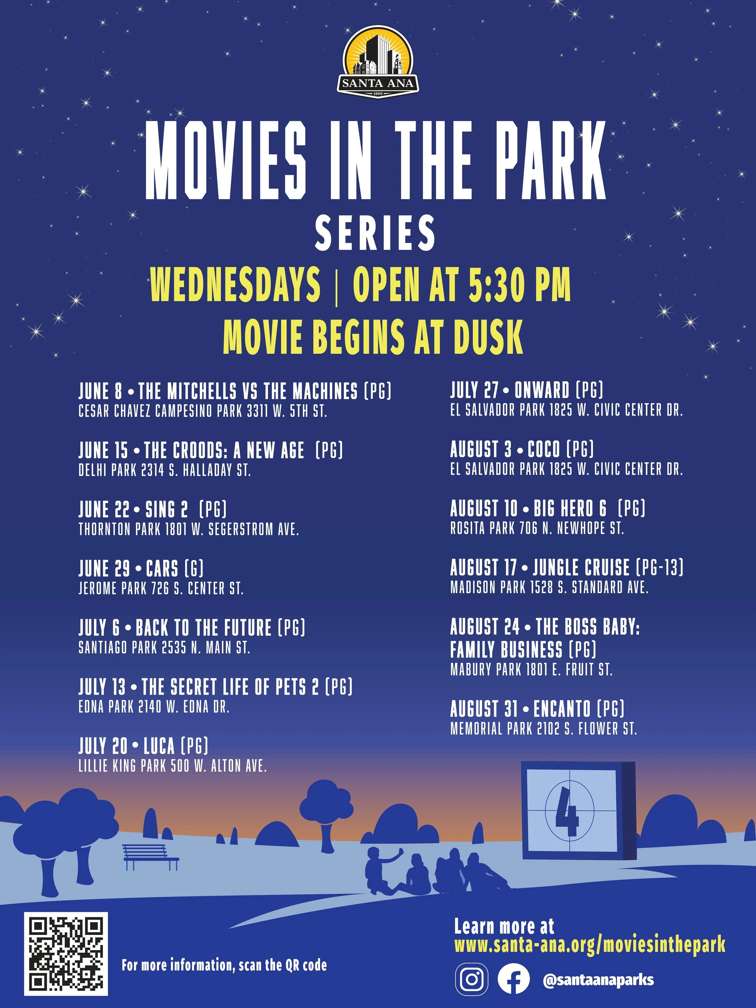 Movies in the Park are Back!