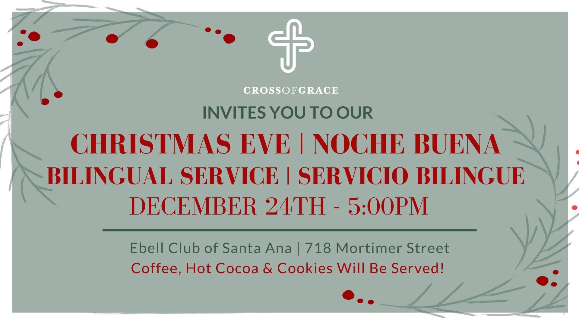 Our Christmas Eve Service is TONIGHT