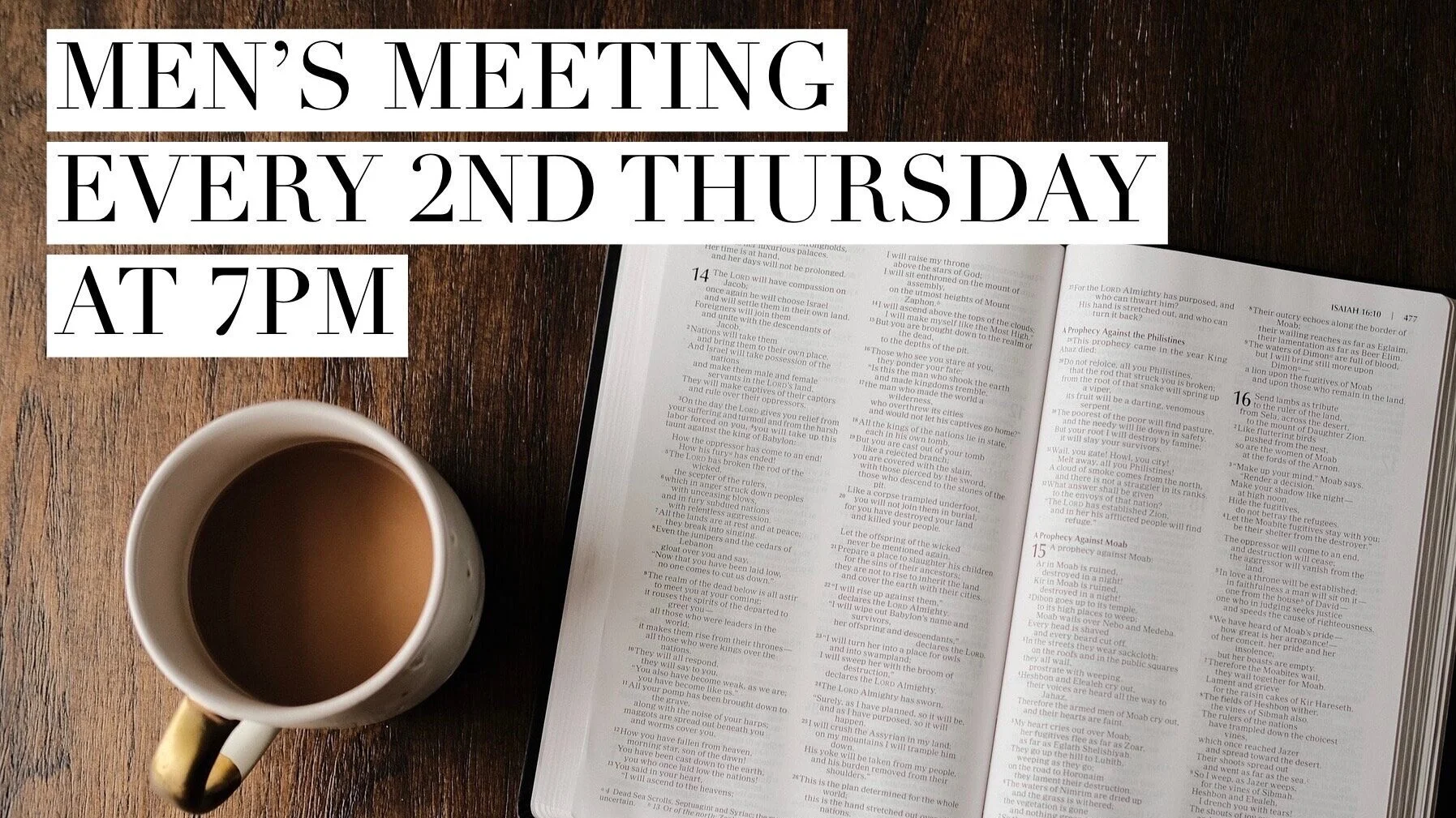 Men's Meeting This Thursday 