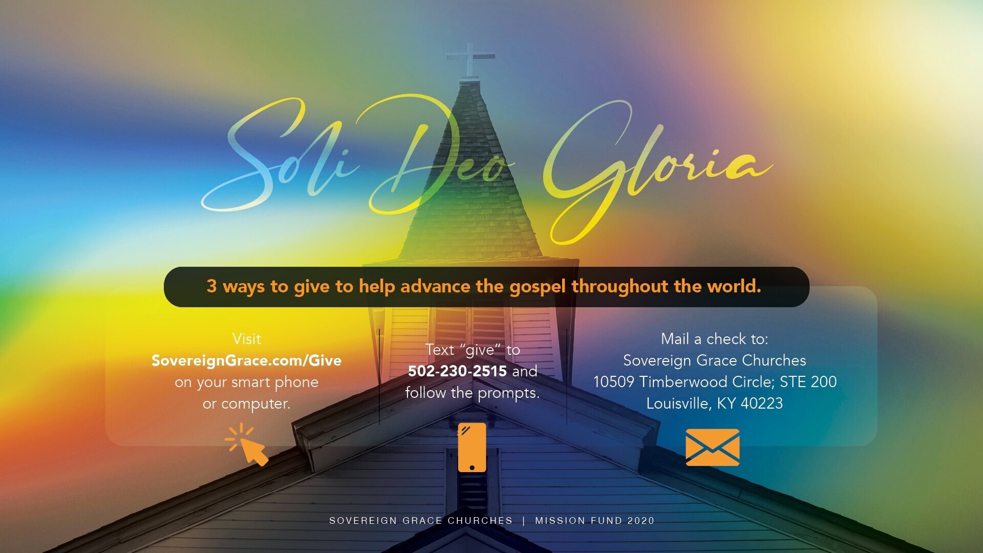 Support the Sovereign Grace Mission Fund