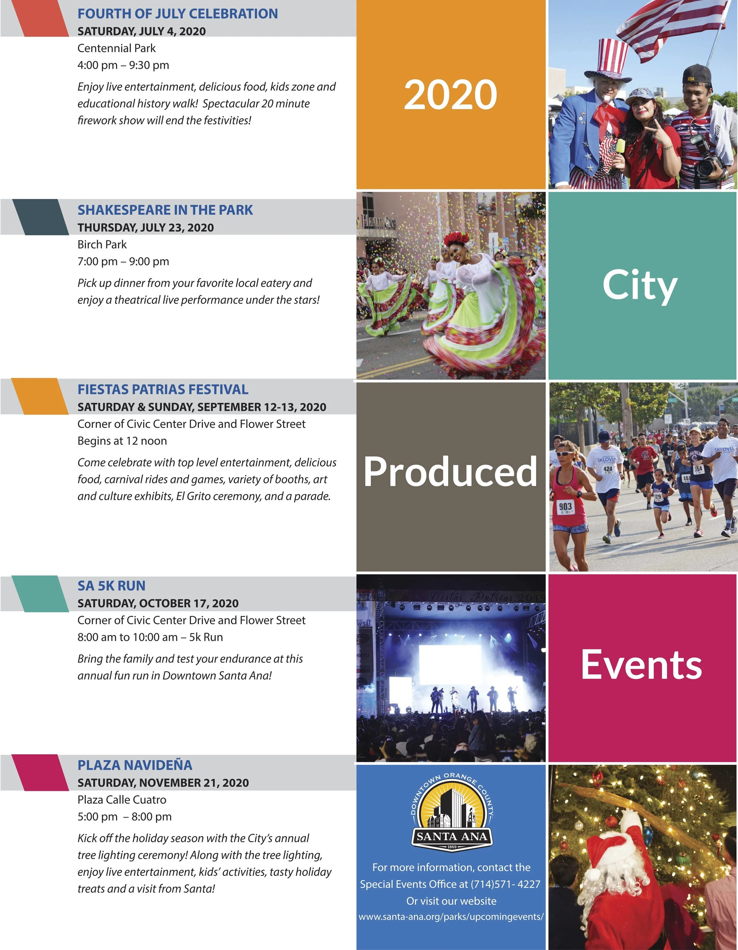 2020 City of Santa Ana Events